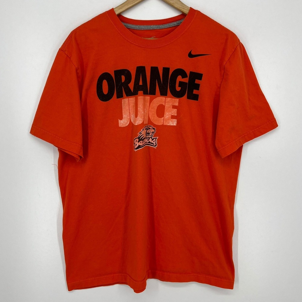 Nike Oregon State Beavers Orange Juice Mens XL Graphic T-Shirt NCAA Fan Gear